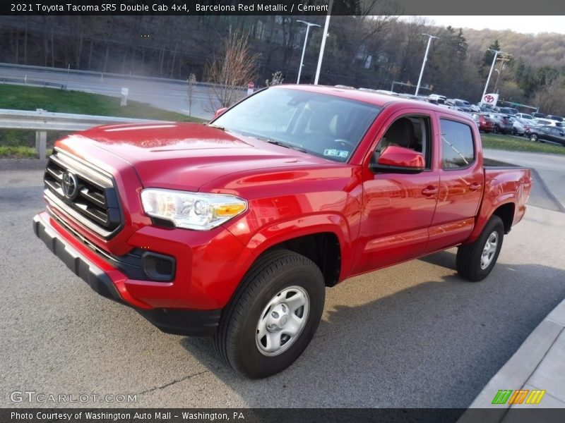 Barcelona Red Metallic / Cement 2021 Toyota Tacoma SR5 Double Cab 4x4