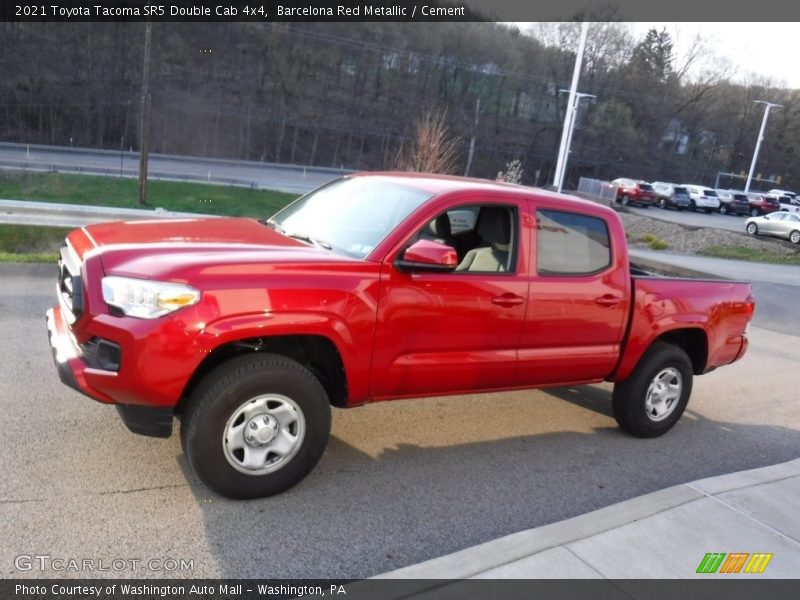 Barcelona Red Metallic / Cement 2021 Toyota Tacoma SR5 Double Cab 4x4