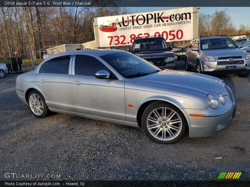 Frost Blue / Charcoal 2008 Jaguar S-Type 3.0
