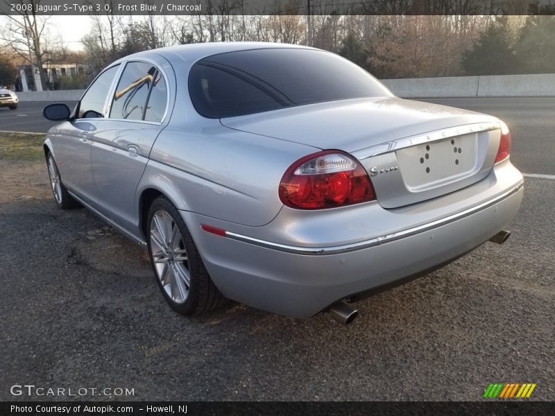 Frost Blue / Charcoal 2008 Jaguar S-Type 3.0