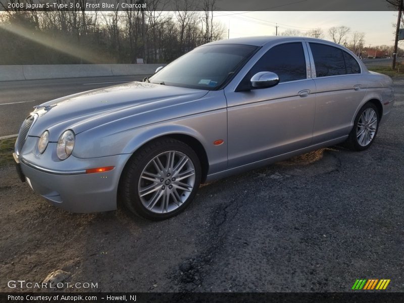 Frost Blue / Charcoal 2008 Jaguar S-Type 3.0