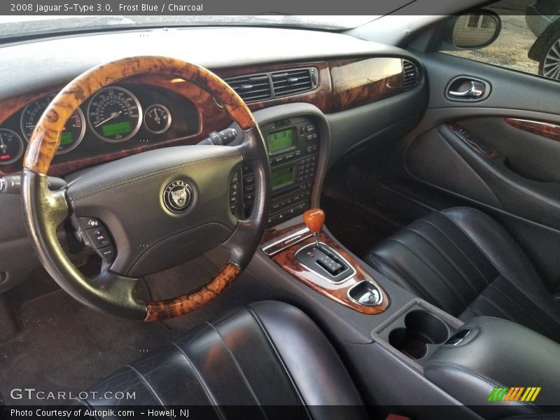Frost Blue / Charcoal 2008 Jaguar S-Type 3.0