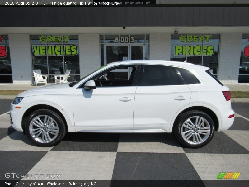 Ibis White / Rock Gray 2018 Audi Q5 2.0 TFSI Prestige quattro