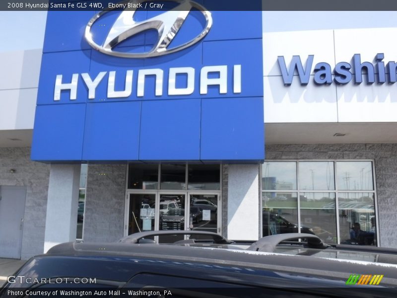 Ebony Black / Gray 2008 Hyundai Santa Fe GLS 4WD