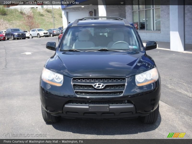 Ebony Black / Gray 2008 Hyundai Santa Fe GLS 4WD