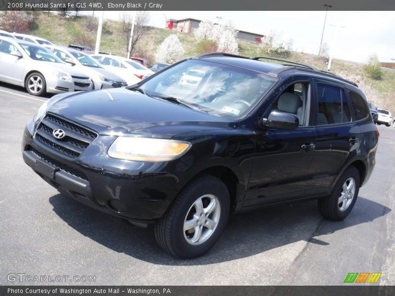 Ebony Black / Gray 2008 Hyundai Santa Fe GLS 4WD
