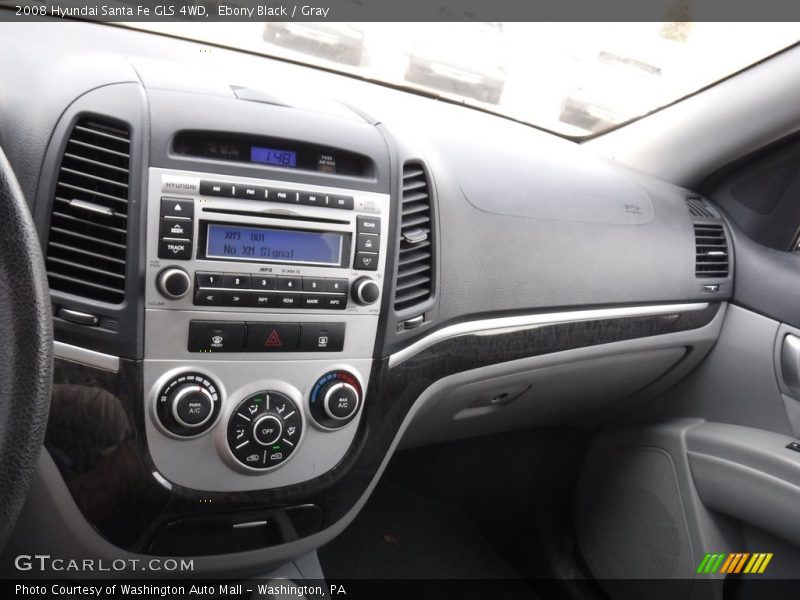 Ebony Black / Gray 2008 Hyundai Santa Fe GLS 4WD