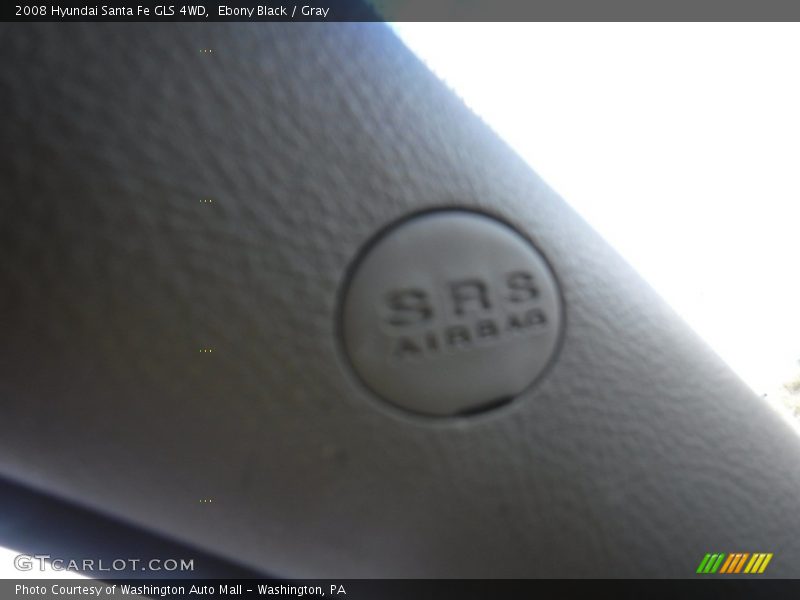 Ebony Black / Gray 2008 Hyundai Santa Fe GLS 4WD