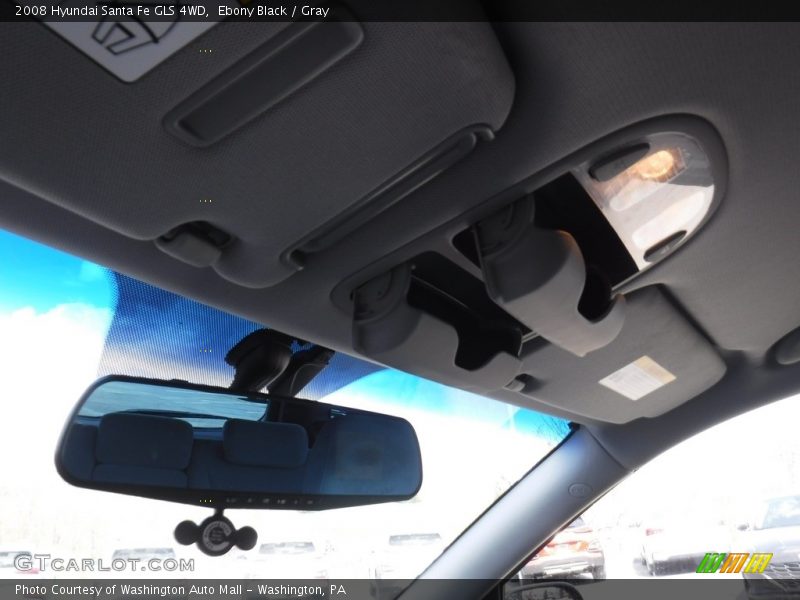 Ebony Black / Gray 2008 Hyundai Santa Fe GLS 4WD