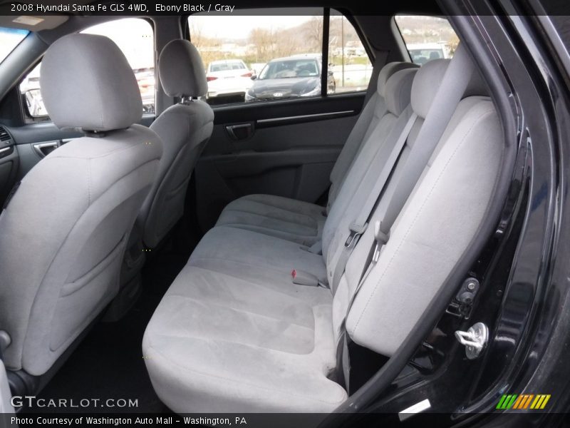 Ebony Black / Gray 2008 Hyundai Santa Fe GLS 4WD