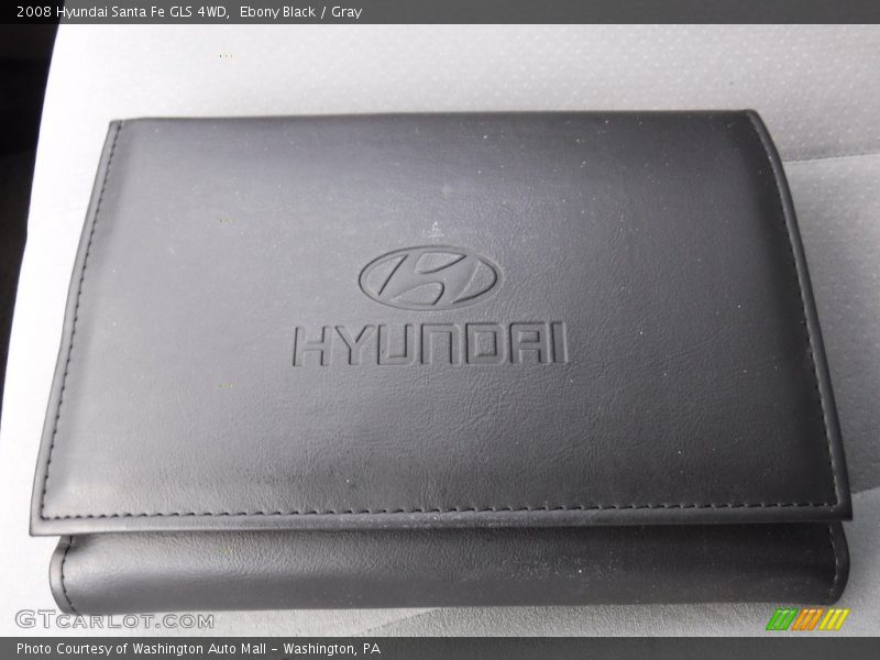 Ebony Black / Gray 2008 Hyundai Santa Fe GLS 4WD