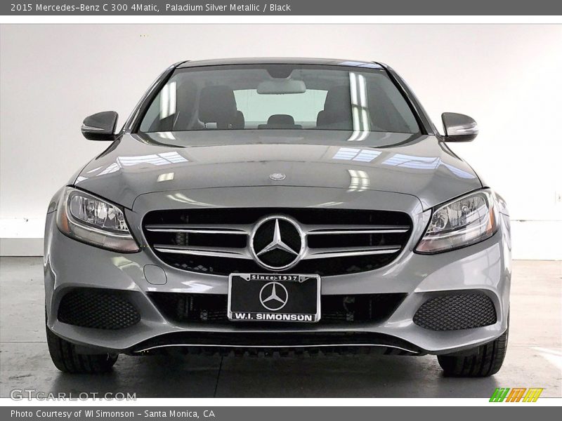 Paladium Silver Metallic / Black 2015 Mercedes-Benz C 300 4Matic