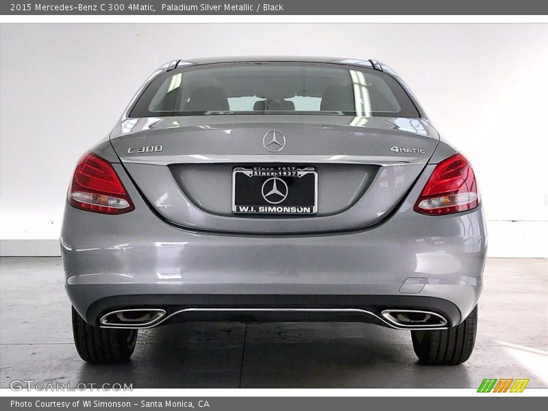 Paladium Silver Metallic / Black 2015 Mercedes-Benz C 300 4Matic