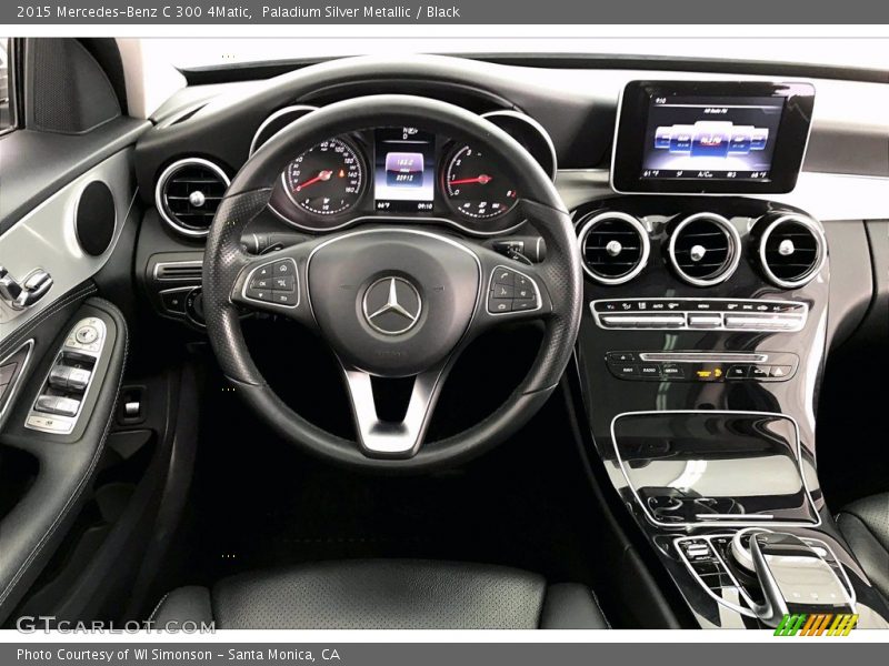 Paladium Silver Metallic / Black 2015 Mercedes-Benz C 300 4Matic