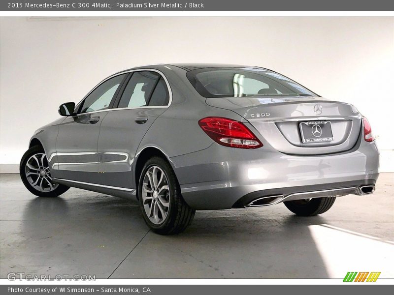 Paladium Silver Metallic / Black 2015 Mercedes-Benz C 300 4Matic