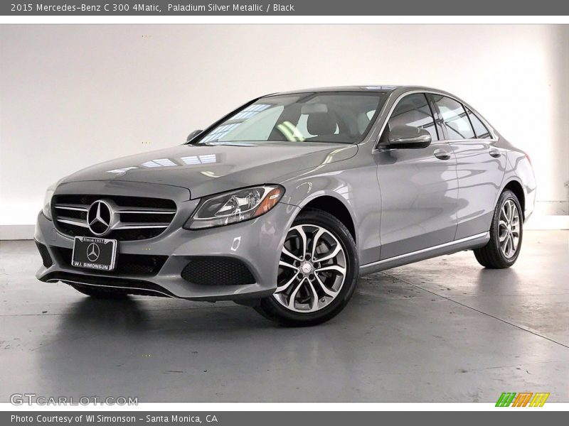 Paladium Silver Metallic / Black 2015 Mercedes-Benz C 300 4Matic