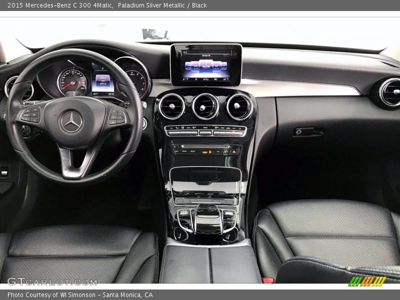 Paladium Silver Metallic / Black 2015 Mercedes-Benz C 300 4Matic