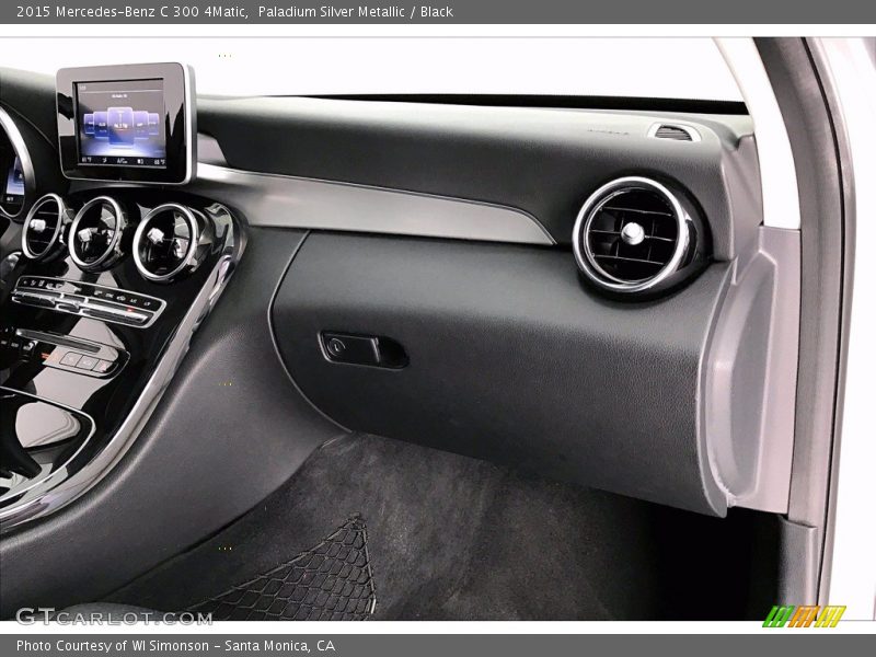 Paladium Silver Metallic / Black 2015 Mercedes-Benz C 300 4Matic