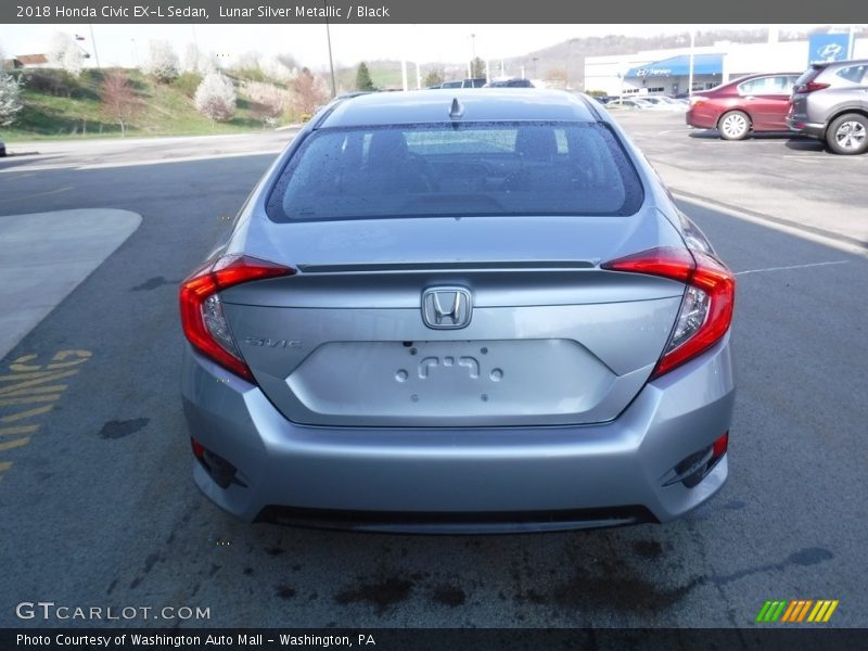 Lunar Silver Metallic / Black 2018 Honda Civic EX-L Sedan