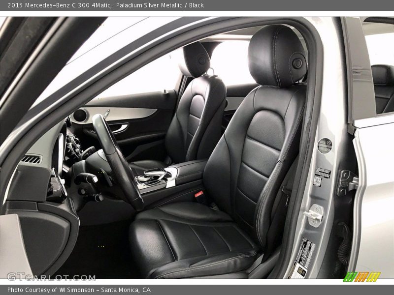 Paladium Silver Metallic / Black 2015 Mercedes-Benz C 300 4Matic