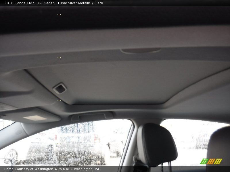 Lunar Silver Metallic / Black 2018 Honda Civic EX-L Sedan