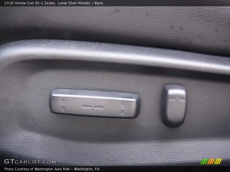 Lunar Silver Metallic / Black 2018 Honda Civic EX-L Sedan