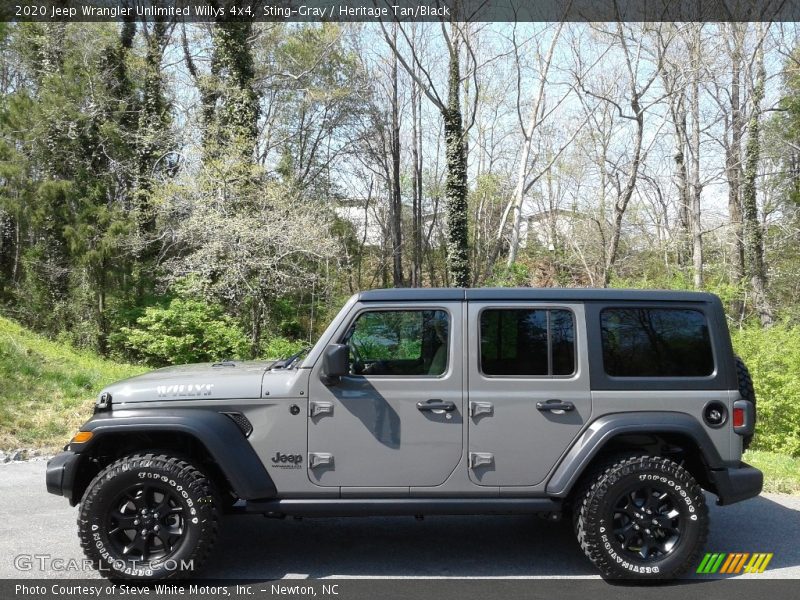 Sting-Gray / Heritage Tan/Black 2020 Jeep Wrangler Unlimited Willys 4x4