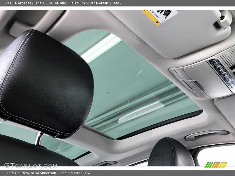 Paladium Silver Metallic / Black 2015 Mercedes-Benz C 300 4Matic