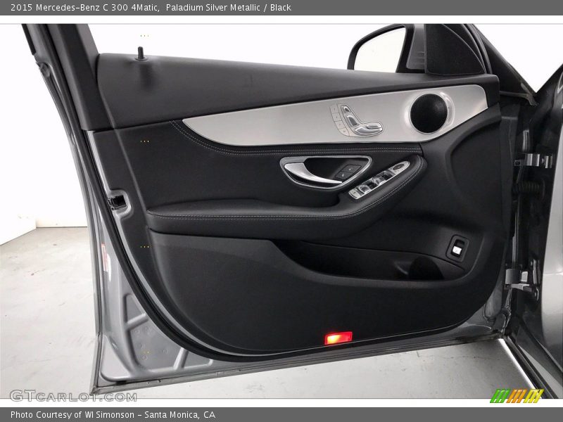 Paladium Silver Metallic / Black 2015 Mercedes-Benz C 300 4Matic