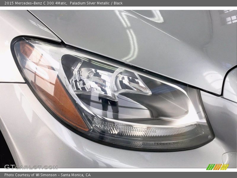 Paladium Silver Metallic / Black 2015 Mercedes-Benz C 300 4Matic