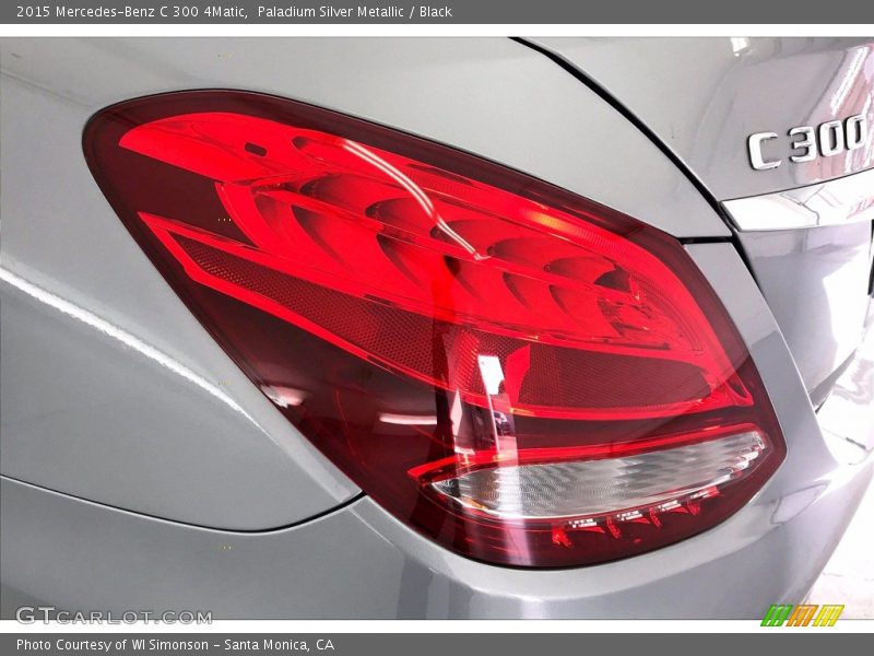 Paladium Silver Metallic / Black 2015 Mercedes-Benz C 300 4Matic
