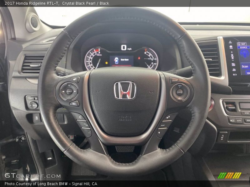 Crystal Black Pearl / Black 2017 Honda Ridgeline RTL-T