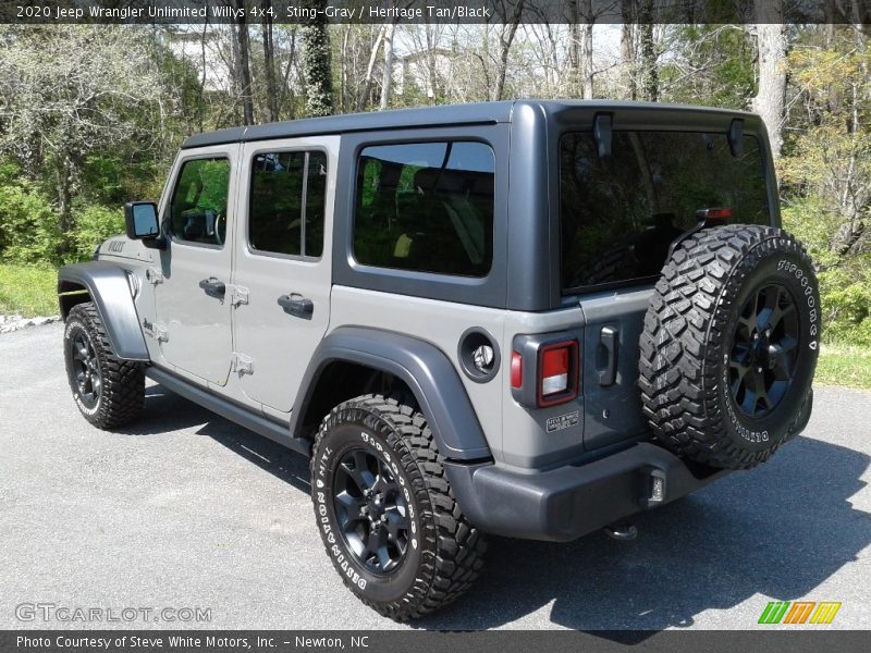 Sting-Gray / Heritage Tan/Black 2020 Jeep Wrangler Unlimited Willys 4x4