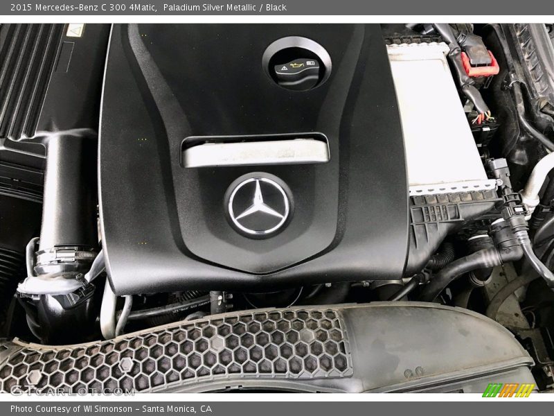 Paladium Silver Metallic / Black 2015 Mercedes-Benz C 300 4Matic