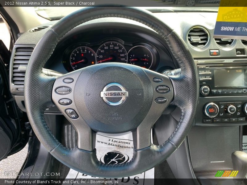 Super Black / Charcoal 2012 Nissan Altima 2.5 S
