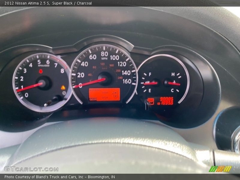 Super Black / Charcoal 2012 Nissan Altima 2.5 S
