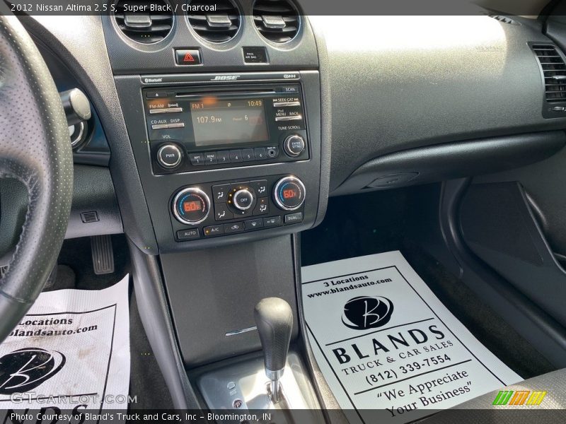 Super Black / Charcoal 2012 Nissan Altima 2.5 S