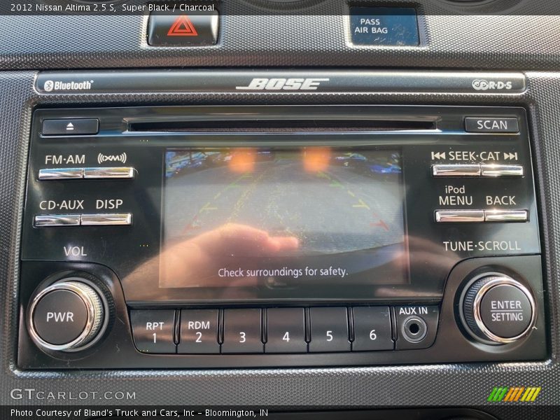 Super Black / Charcoal 2012 Nissan Altima 2.5 S