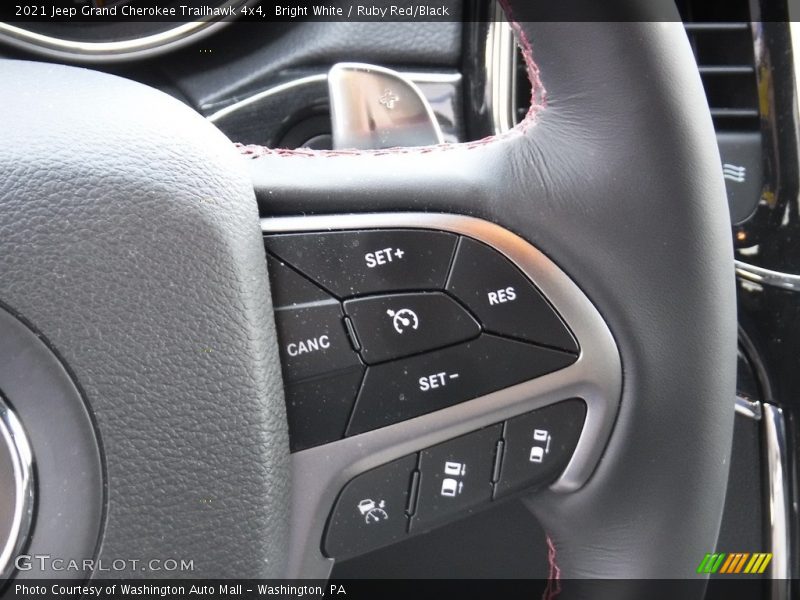 Bright White / Ruby Red/Black 2021 Jeep Grand Cherokee Trailhawk 4x4
