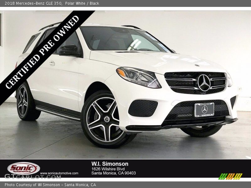 Polar White / Black 2018 Mercedes-Benz GLE 350