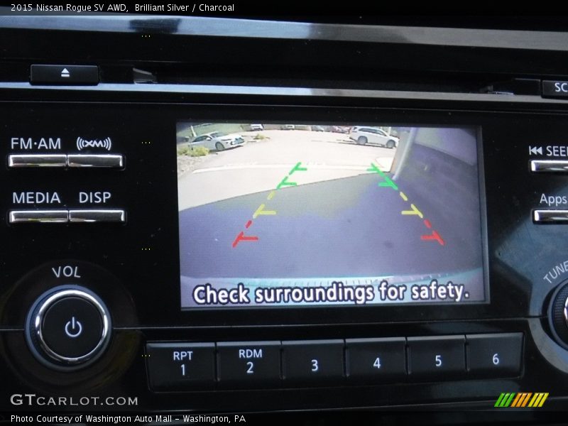 Brilliant Silver / Charcoal 2015 Nissan Rogue SV AWD