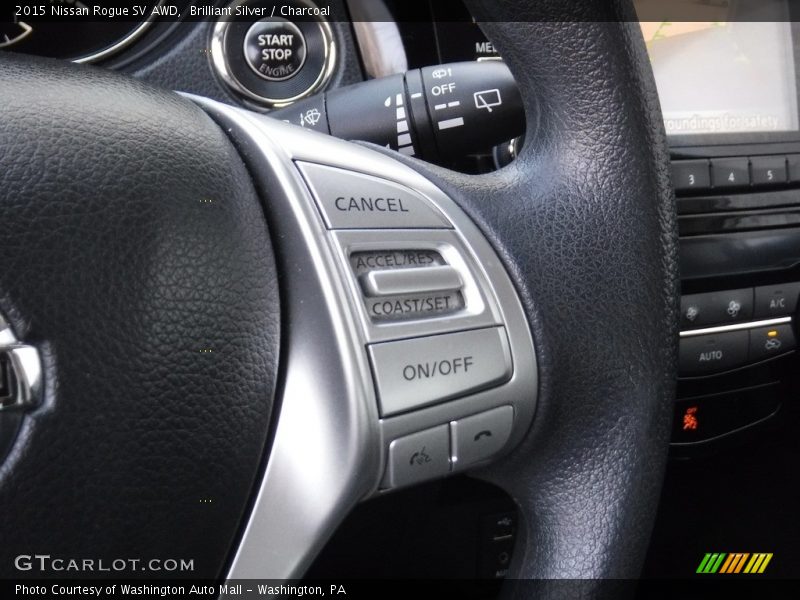 Brilliant Silver / Charcoal 2015 Nissan Rogue SV AWD