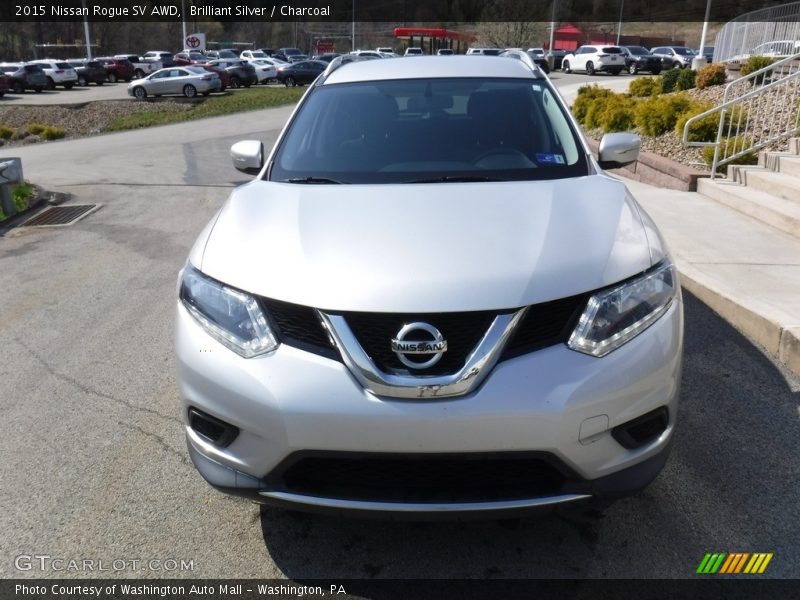 Brilliant Silver / Charcoal 2015 Nissan Rogue SV AWD