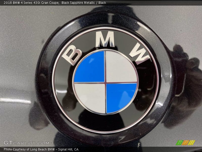 Black Sapphire Metallic / Black 2018 BMW 4 Series 430i Gran Coupe