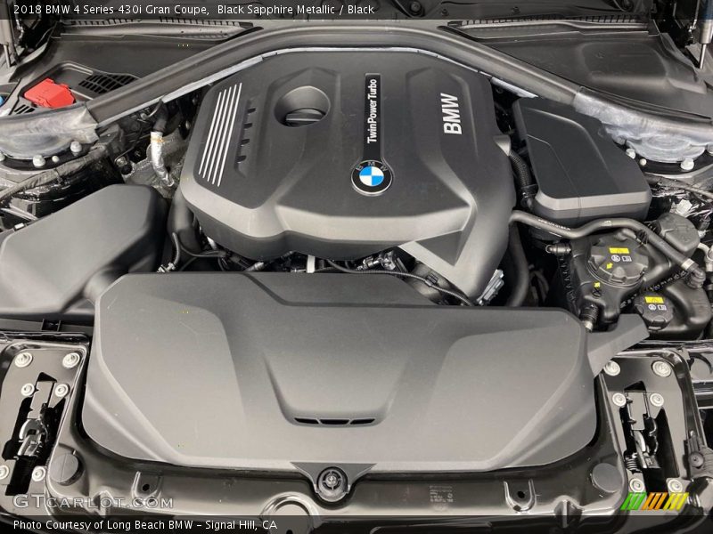 Black Sapphire Metallic / Black 2018 BMW 4 Series 430i Gran Coupe