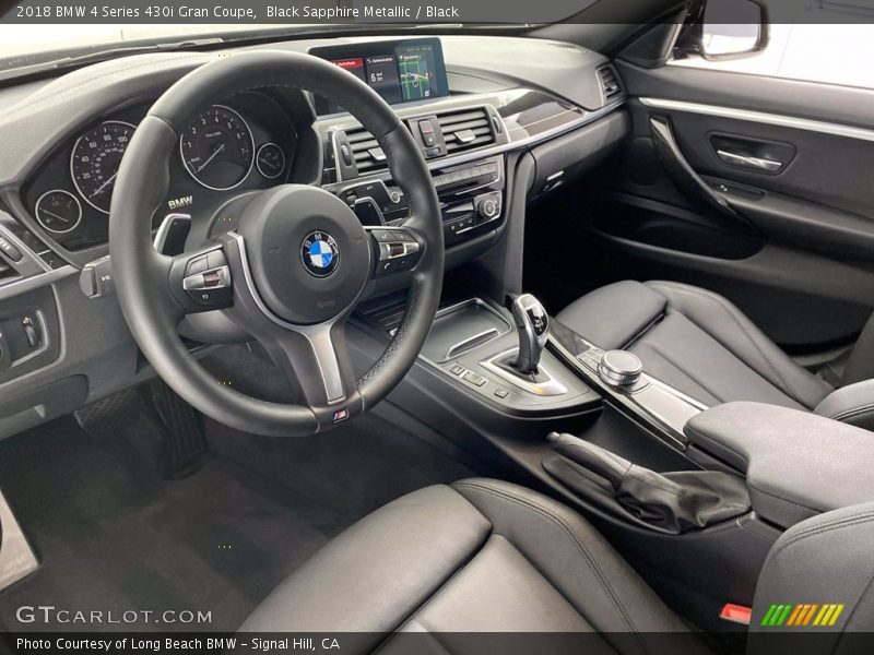 Black Sapphire Metallic / Black 2018 BMW 4 Series 430i Gran Coupe