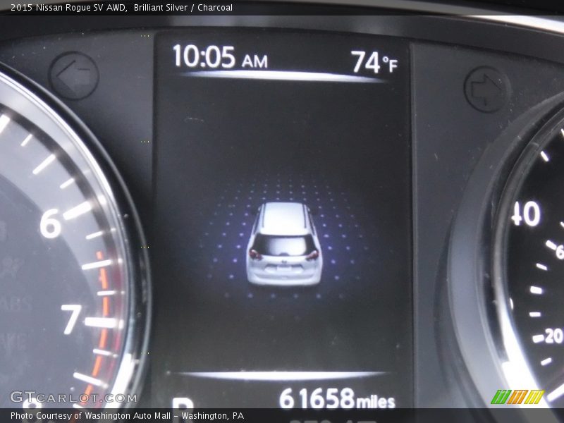 Brilliant Silver / Charcoal 2015 Nissan Rogue SV AWD