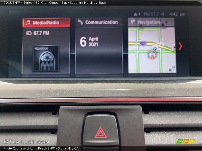 Black Sapphire Metallic / Black 2018 BMW 4 Series 430i Gran Coupe