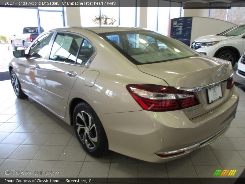 Champagne Frost Pearl / Ivory 2017 Honda Accord LX Sedan