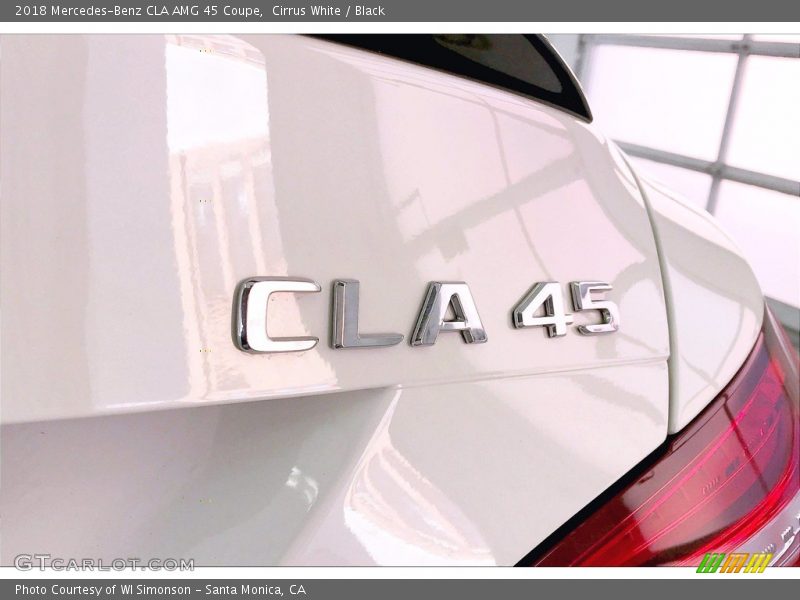 Cirrus White / Black 2018 Mercedes-Benz CLA AMG 45 Coupe